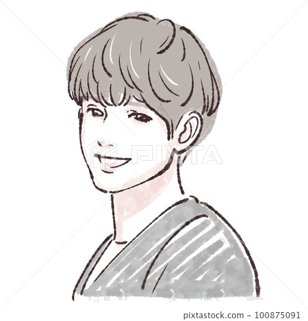 Illustration material of men 100875091