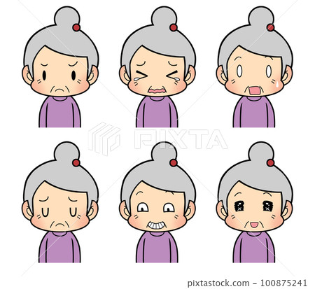 Granny with various expressions 02 100875241