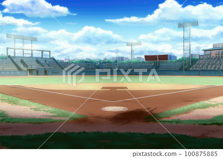 棒球場和藍天 棒球場和藍天 100875885