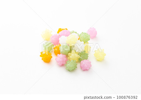 Colorful konpeito white background 100876392