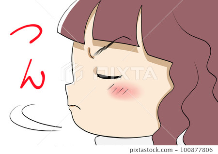 woman looking sideways 100877806