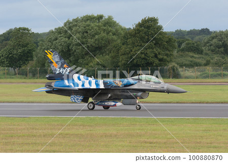 Hellenic Air Force F-16 Demonstration Team "Zeus" Taxiing 100880870