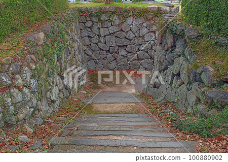saga saga castle castle tower stone wall 100880902