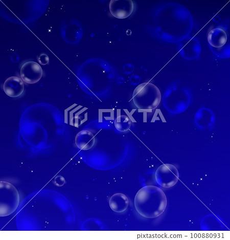 Soap bubble illustration on dark background Soap bubble illustration on dark background 100880931