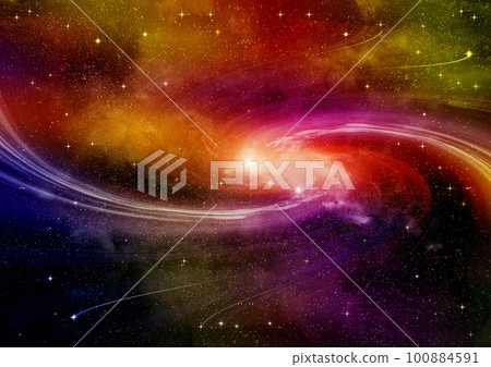 galaxy in a free space. 3D rendering galaxy in a free space. 3D rendering 100884591
