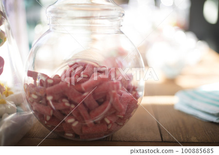 Candy bars sweets wedding 100885685