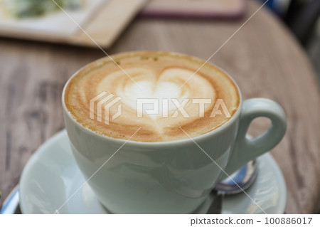 Cappuccino with heart Cappuccino with heart 100886017