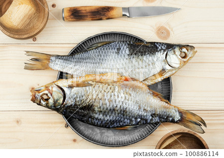 Salty dried fish Salty dried fish 100886114