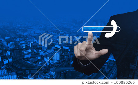 Business contact us concept 100886266