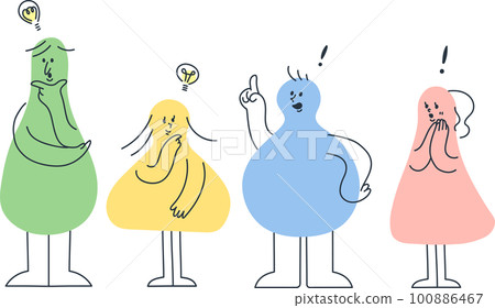 Flashing people Light bulb Flashing people Light bulb 100886467