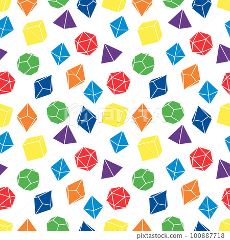 Seamless pattern of dice for board games. Seamless pattern of dice for board games. 100887718