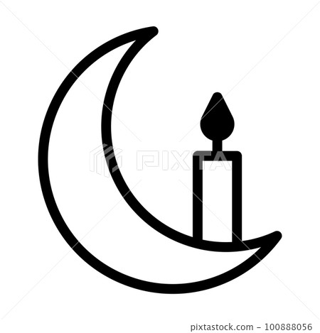 ramadan icon set duotone black style illustration vector element and symbol perfect. 100888056