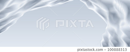 white wavy lines like silk texture background 100888313
