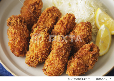 delicious fried oysters 100888796