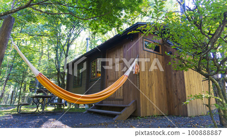 Campsite cottages and hammocks Campsite cottages and hammocks 100888887