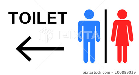 Toilet sign Toilet sign 100889039