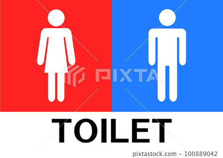 Toilet sign 100889042