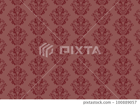 Gorgeous damask pattern background material 100889057