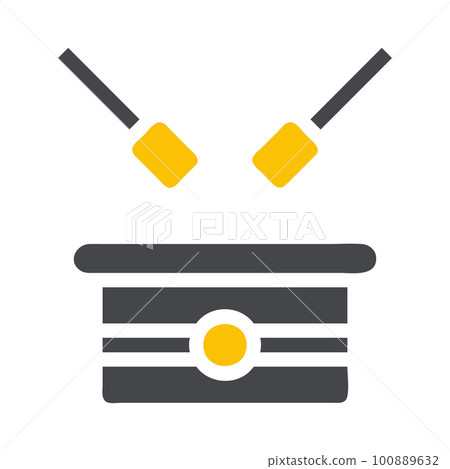 military icon solid style grey yellow style illustration vector army element and symbol perfect. 100889632