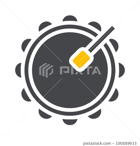 military icon solid style grey yellow style illustration vector army element and symbol perfect. 100889633