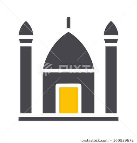 military icon solid style grey yellow style illustration vector army element and symbol perfect. 100889672