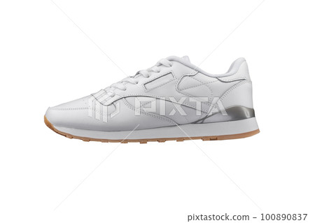 Sport shoes. White sneaker on a white background. Sport shoes. White sneaker on a white background. 100890837