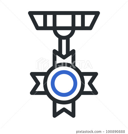 military icon duocolor grey blue style illustration vector army element and symbol perfect. 100890888