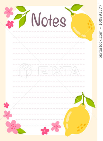 Daily planner, notes list decorated with pears and trendy lettering. Vector illustration Daily planner, notes list decorated with pears and trendy lettering. Vector illustration 100891377
