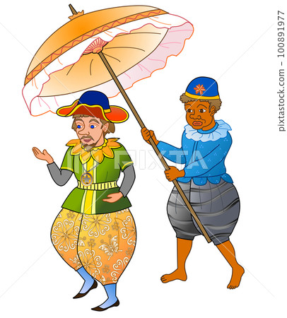 追隨黑奴的南蠻 100891977