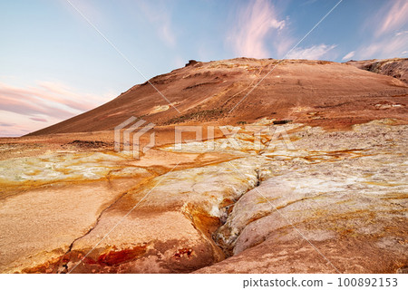 Hverir geothermal area in Iceland Hverir geothermal area in Iceland 100892153