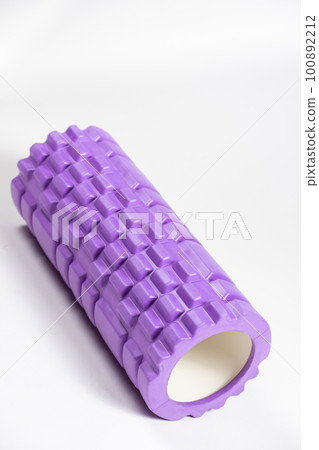 Massage roller, myofascial release. Sports equipment for self-massage of the muscles of the back and body. 100892212