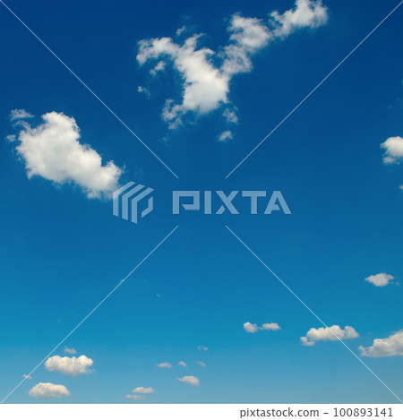 White fluffy clouds and bright sun White fluffy clouds and bright sun 100893141