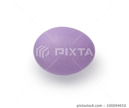 purple easter egg isolated on white background 100894658