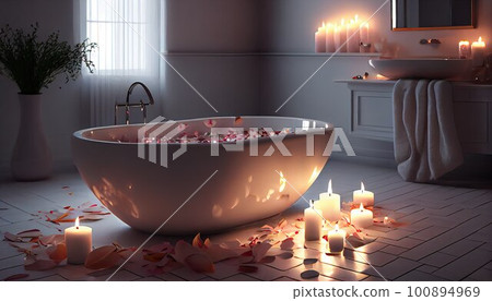 Modern bathroom illustration 100894969