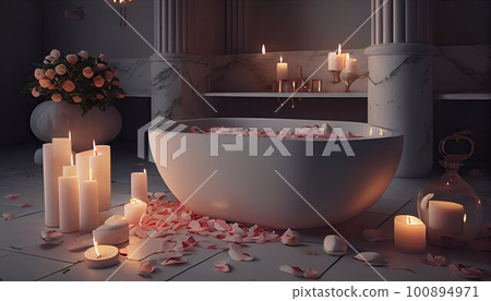 Modern bathroom illustration 100894971