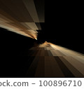 Fractal Illustration of Tile Combustion on Black Background 100896710