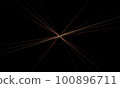 Fractal Illustration of Golden Star on Black Background 100896711