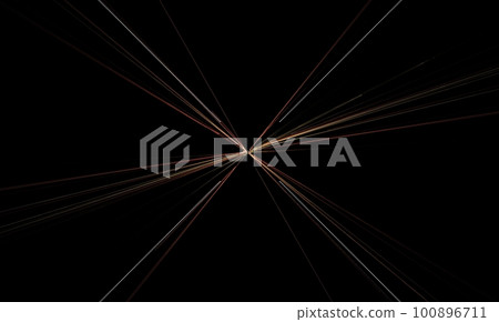 Fractal Illustration of Golden Star on Black Background Fractal Illustration of Golden Star on Black Background 100896711