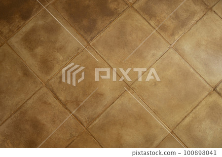 Brown square floor tiles Brown square floor tiles 100898041