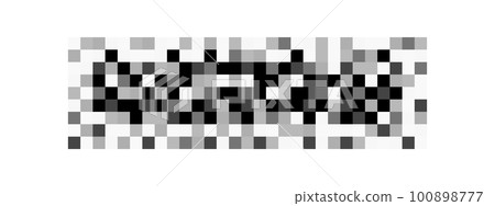 Censor blur effect texture. Skin tone colored pixel mosaic pattern to hide face, body, text or another unwanted content. Parental control concept 100898777