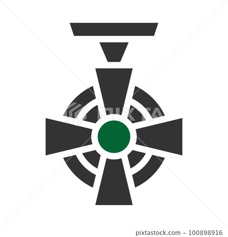 military icon solid grey green style illustration vector army element and symbol perfect. 100898916