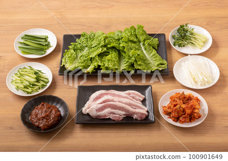 Samgyupsal (Korean cuisine) 100901649
