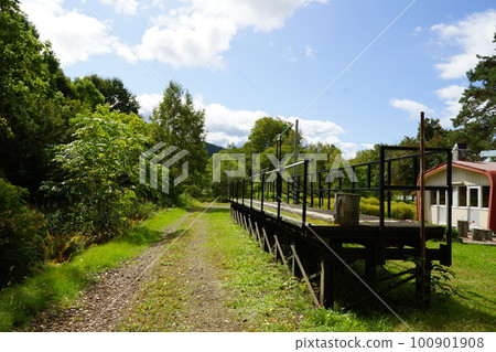 Scenery of the former Hokkaido Furusato Ginga Line (former JNR Ikehoku Line), former Aikappu Station 100901908