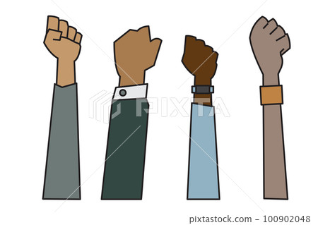 people raising hands that are different Ethnicity, gender, age and skin color people raising hands that are different Ethnicity, gender, age and skin color 100902048