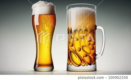 啤酒倒入一杯 啤酒倒入一杯 100902208