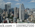 從東京塔看到的愛宕和虎之門方向的摩天大樓 100902500