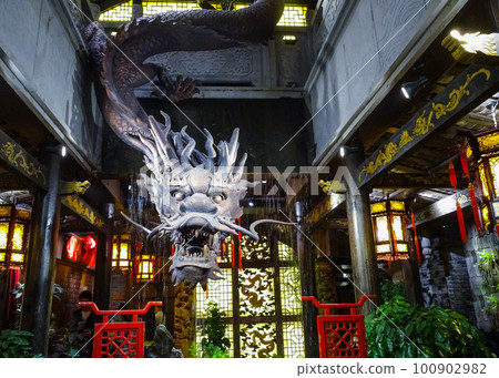 Kuanzhai Alley ~ Xiaolonghan Daejiang Hot Pot Restaurant Entrance ~ (China - Chengdu) Kuanzhai Alley ~ Xiaolonghan Daejiang Hot Pot Restaurant Entrance ~ (China - Chengdu) 100902982