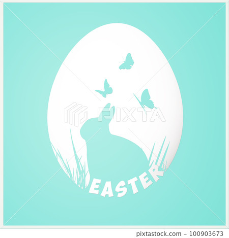 Funny Easter bunny. Happy Easter holiday concept. 3d illustration Funny Easter bunny. Happy Easter holiday concept. 3d illustration 100903673