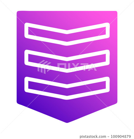 military icon solid gradient purple pink style illustration vector army element and symbol perfect. 100904879