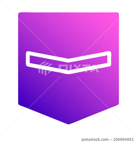 military icon solid gradient purple pink style illustration vector army element and symbol perfect. 100904881